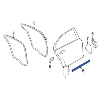Ford OE - Rear Lower Door Seal
