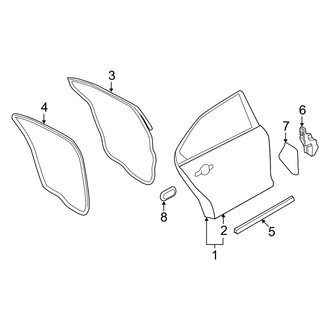 Ford OE - Rear Door - Door & Components