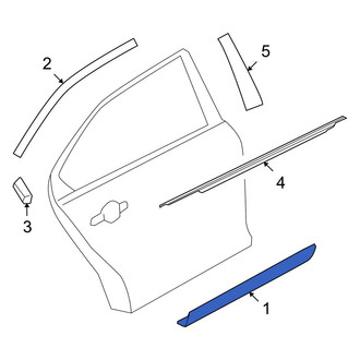 Ford OE - Rear Left Door Molding