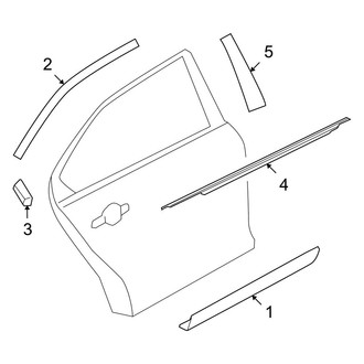 Ford OE - Rear Door - Exterior Trim