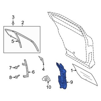 Ford OE - Rear Right Window Regulator