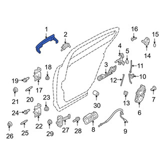 Ford OE - Rear Outer Exterior Door Handle