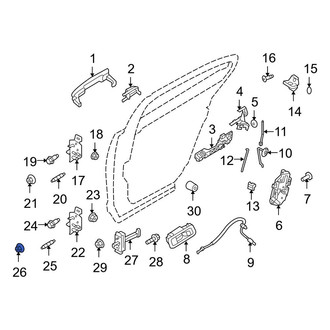 Ford OE - Lower Door Hinge Nut