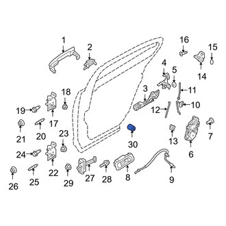 Ford OE - Rear Door Stop