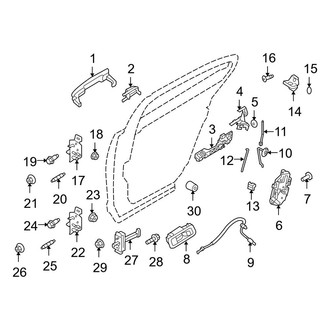 Ford OE - Rear Door - Lock & Hardware