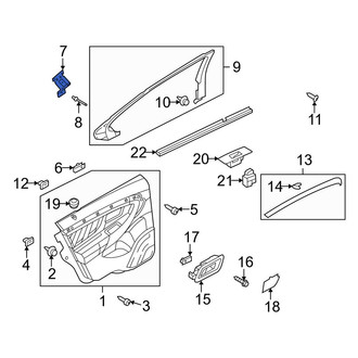 Ford OE - Door Interior Trim Panel Bracket
