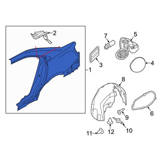Ford OE - Rear Left Outer Quarter Panel