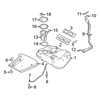 Ford OE - Fuel System Components (FWD)