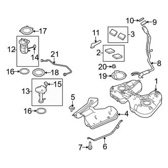Ford OE - Fuel System Components (AWD W Engine VIN Character)