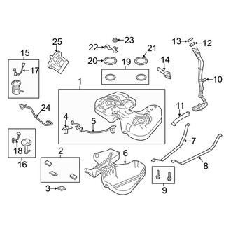 Ford OE - Fuel System Components (AWD)
