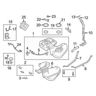 Ford OE - Fuel System Components (T Engine VIN Character)