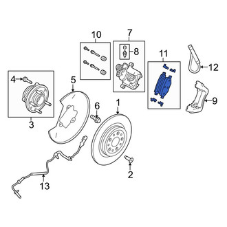 Ford OE - Rear Disc Brake Pad Set