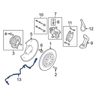 Ford OE - Rear ABS Wheel Speed Sensor