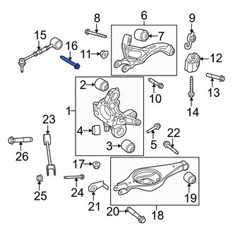 Ford OE - Lower Suspension Shock Absorber Bolt