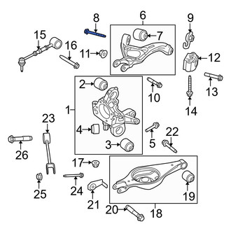 Ford OE - Upper Suspension Control Arm Bolt