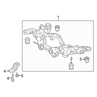 Ford OE - Rear Suspension - Crossmembers & Components (FWD)