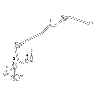Ford OE - Rear Suspension - Stabilizer Bar & Components (FWD)