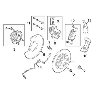 Ford OE - Rear Suspension - Brake Components