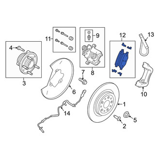 Ford OE - Rear Disc Brake Pad Set