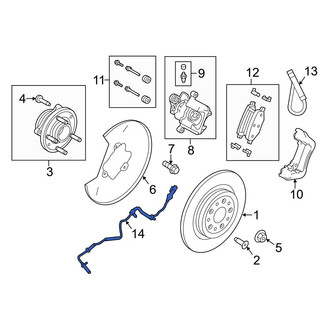 Ford OE - Rear ABS Wheel Speed Sensor