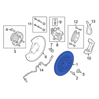 Ford OE - Rear Disc Brake Rotor