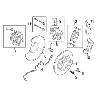 Ford OE - Rear Disc Brake Rotor Set Screw