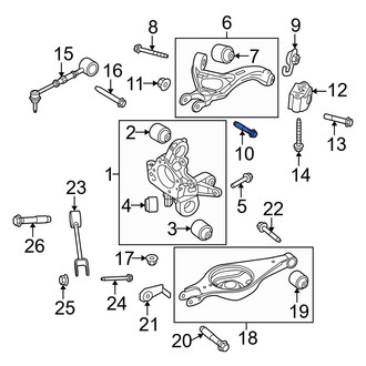Ford OE - Rear Suspension Control Arm Bolt