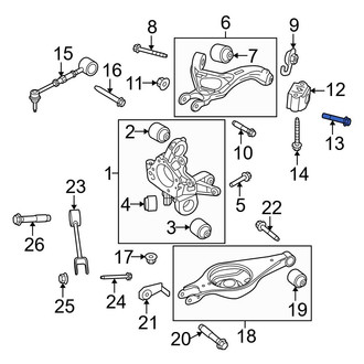 Ford OE - Upper Suspension Control Arm Bolt