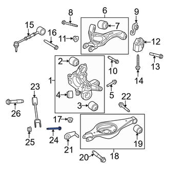 Ford OE - Front Transmission Crossmember Bolt