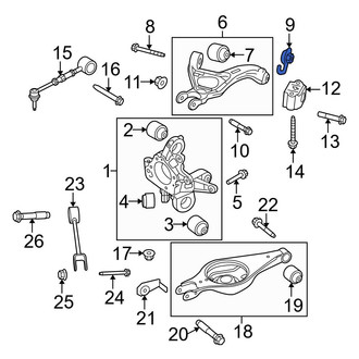 Ford OE - Transmission Crossmember Nut