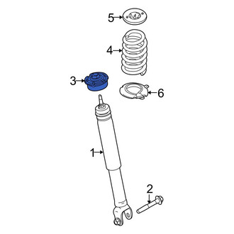 Ford OE - Rear Upper Suspension Shock Absorber Mount Insulator