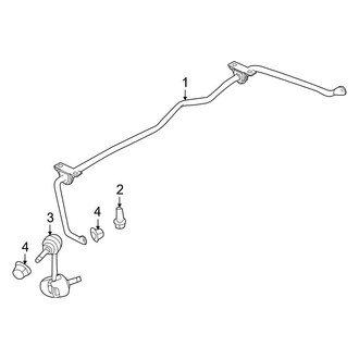 Ford OE - Rear Suspension - Stabilizer Bar & Components (AWD)
