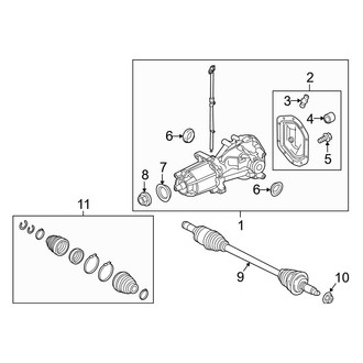 Ford OE - Rear Suspension - Axle Components (AWD)