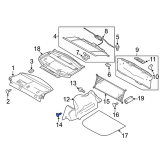 Ford OE - Trunk Trim Panel Clip
