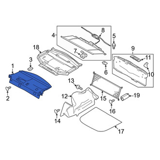 Ford OE - Rear Package Tray Trim