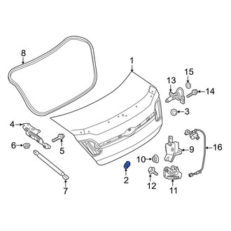 Ford OE - Rear Deck Lid Stop Buffer