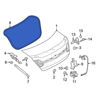 Ford OE - Rear Deck Lid Seal