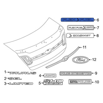 Ford OE - Rear Deck Lid Emblem