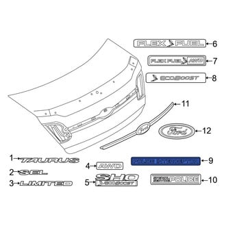 Ford OE - Rear Deck Lid Emblem