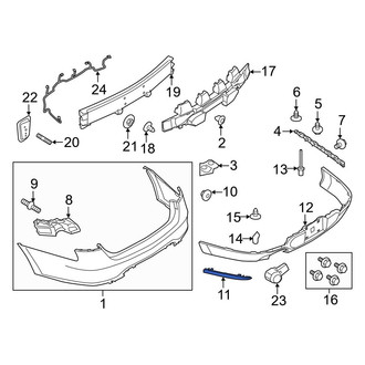Ford OE - Rear Right Reflector Panel