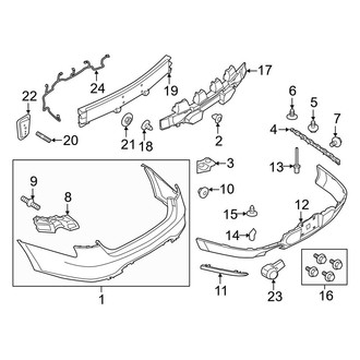 Ford OE - Rear Bumper - Bumper & Components