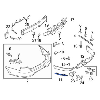 Ford OE - Rear Left Reflector Panel