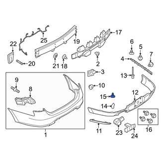 Ford OE - Valance Panel Clip
