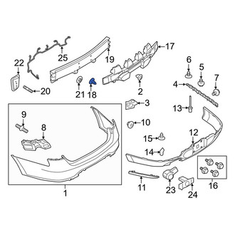 Ford OE - Valance Panel Clip