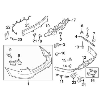Ford OE - Rear Bumper - Bumper & Components