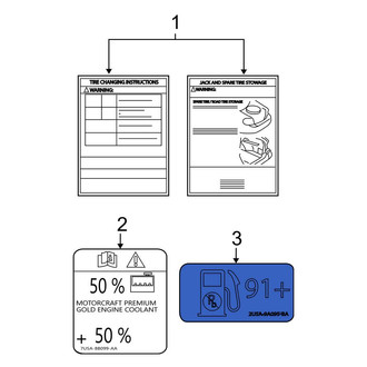 Ford OE - Fuel Information Label