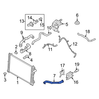 Ford OE - Upper Radiator Coolant Hose