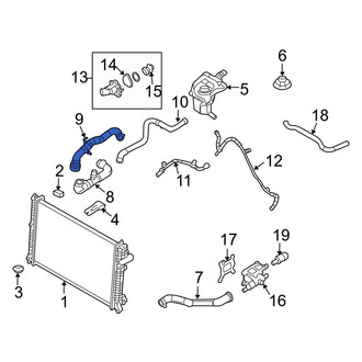 Ford OE - Upper Radiator Coolant Hose