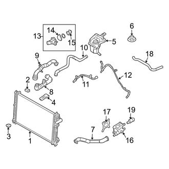 Ford OE - Cooling - Radiator & Components (2.3L)