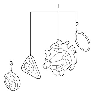 Ford OE - Cooling - Water Pump (2.3L)